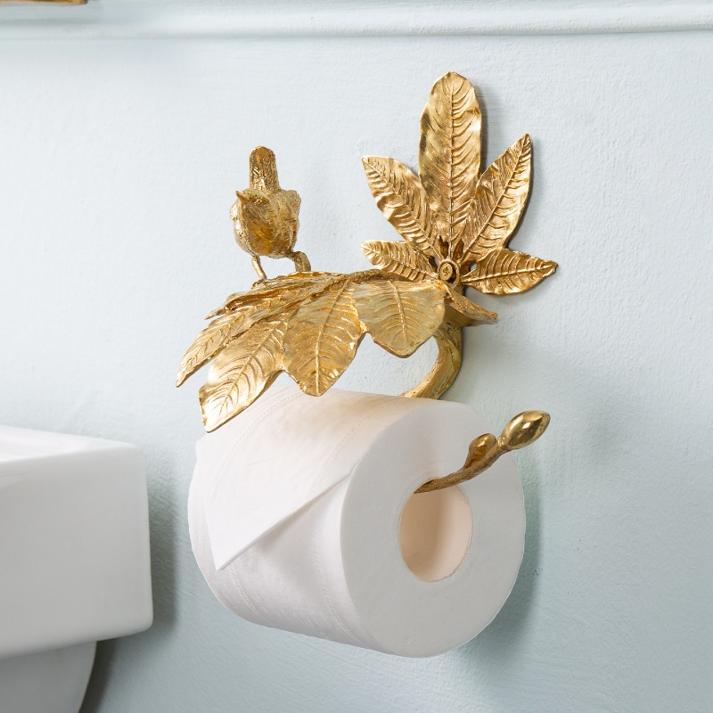 Home Toilet Bathroom Design - Suporte de papel higiênico de luxo