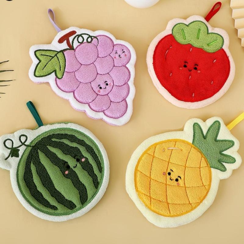 Home Kitchen Bathroom Cleaning - Toalha de mão de frutas cozinha