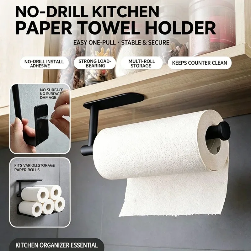 Toilet Paper Holder - Suporte para Rolo de Papel, Porta-Toalhas,