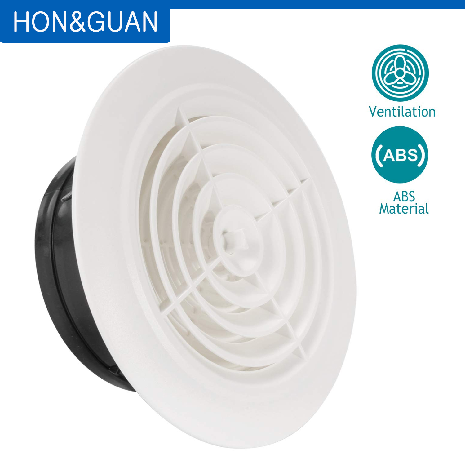 Home Outlet Bathroom - Hon & Guan-Round Louver Plástico, Janela