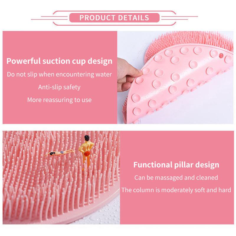 Non Slip Bath Mat - Tapete Esfoliante de Parede para Banho,