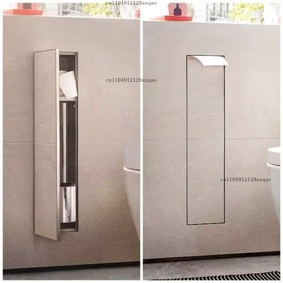 Toilet Paper Holder - Suporte de Papel Higiênico Embutido em