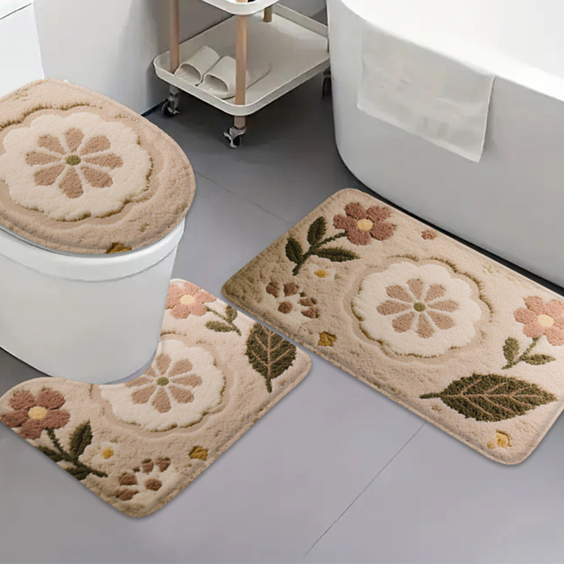 Zara Home Bathroom Mat - Conjunto de 3 Peças de Tapetes