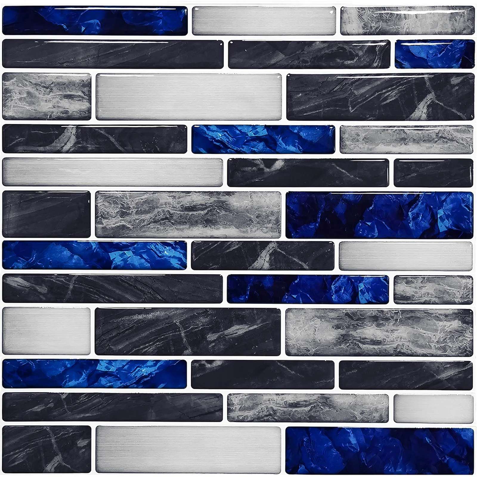Home Bathroom Wall Tiles - Auto-adesivo 3D Mosaico Adesivo, Adesivo de