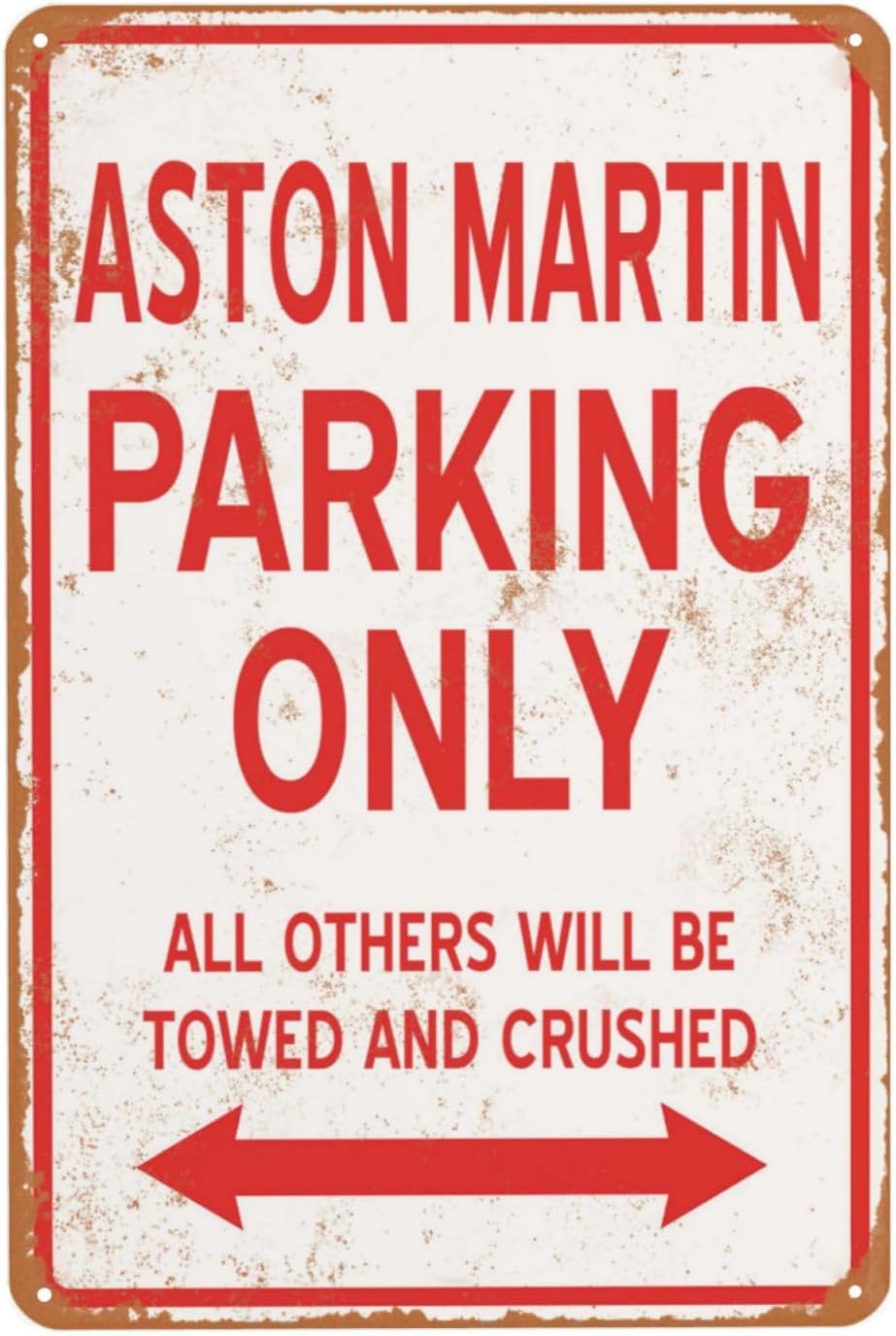 Home Bathroom Signs - Placa de Metal Vintage Aston, Sinal