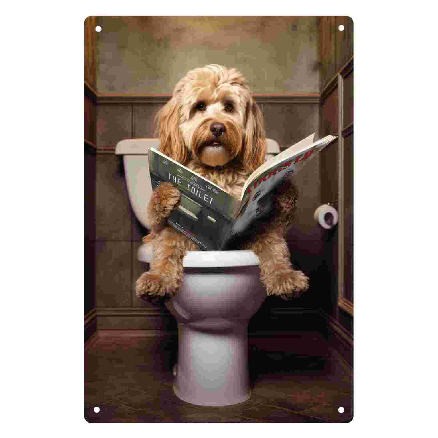 Home Bathroom Signs - Placa de Metal Decorativa 2D Plana
