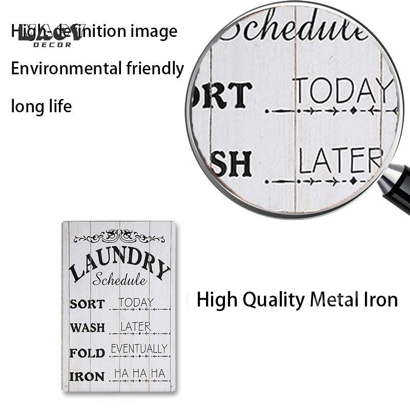Placa de Metal com Slogan para - Home Bathroom Signs avaliação e preço