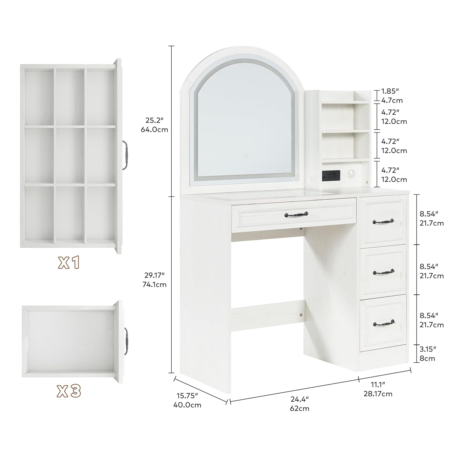 Penteadeira Moderna com Espelh - Home Outlet Bathroom avaliação e preço