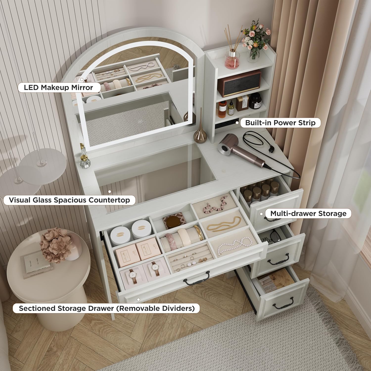 Penteadeira Moderna com Espelh - Home Outlet Bathroom avaliação e preço