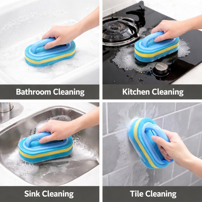 Escova de Limpeza Doméstica co - Home Kitchen Bathroom Cleaning avaliação e preço