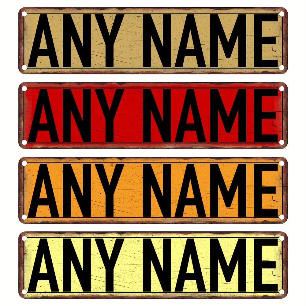 Placa de rua de alumínio perso - Home Bathroom Signs avaliação e preço
