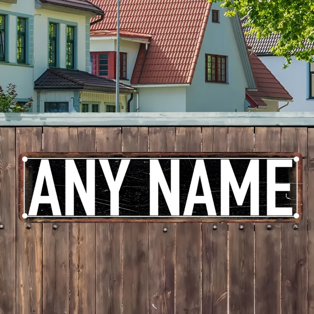 Placa de rua de alumínio perso - Home Bathroom Signs avaliação e preço