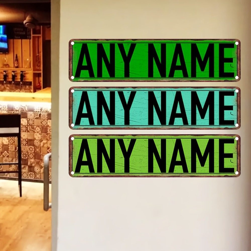 Placa de rua de alumínio perso - Home Bathroom Signs avaliação e preço