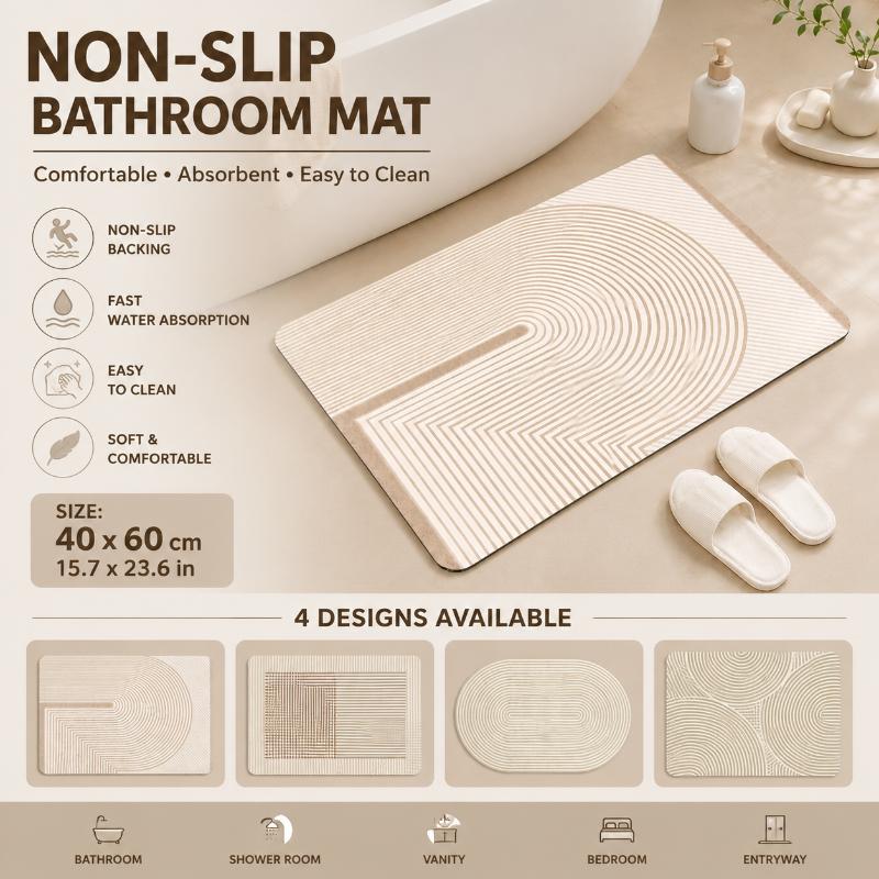 Tapete de Banho de Diatomita L - Non Slip Bath Mat avaliação e preço