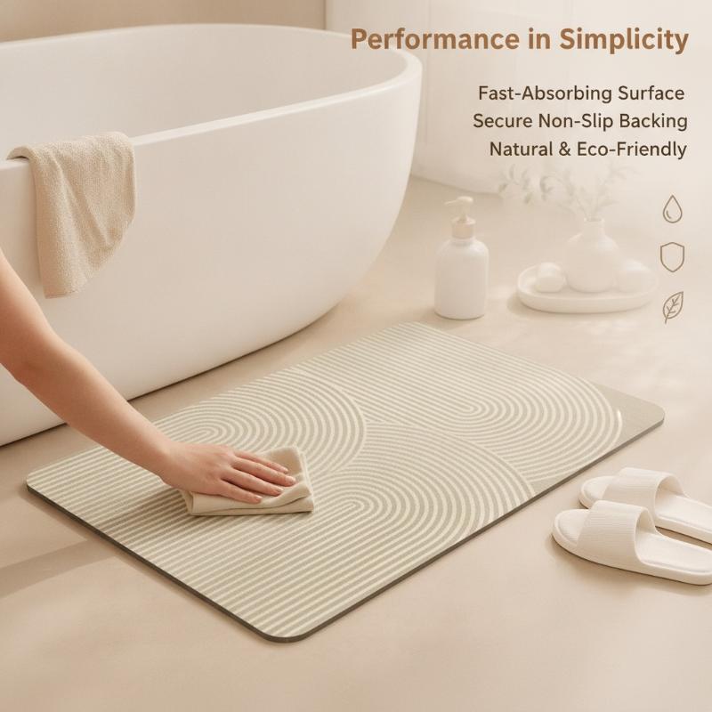 Tapete de Banho de Diatomita L - Non Slip Bath Mat avaliação e preço