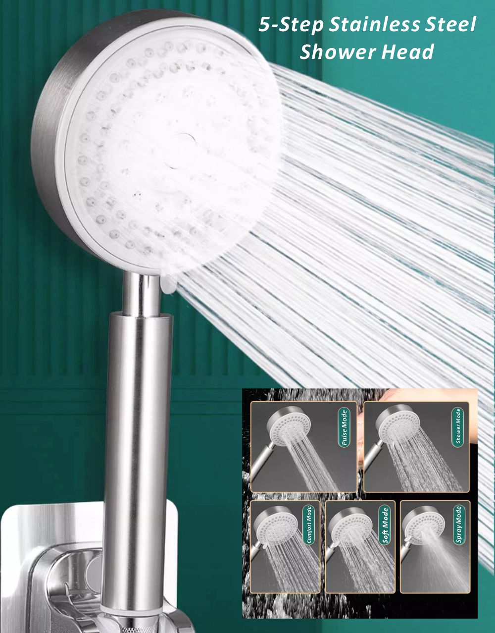 Novo 304 cabeça de chuveiro aç - Home Bathroom Taps avaliação e preço
