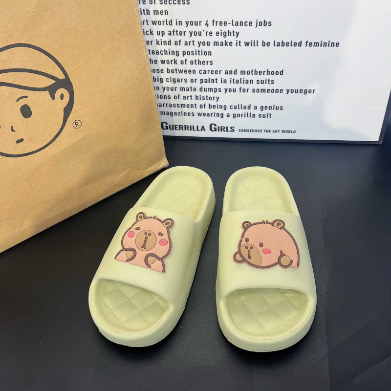Chinelos Femininos de Capivara - Home Bathroom Size avaliação e preço