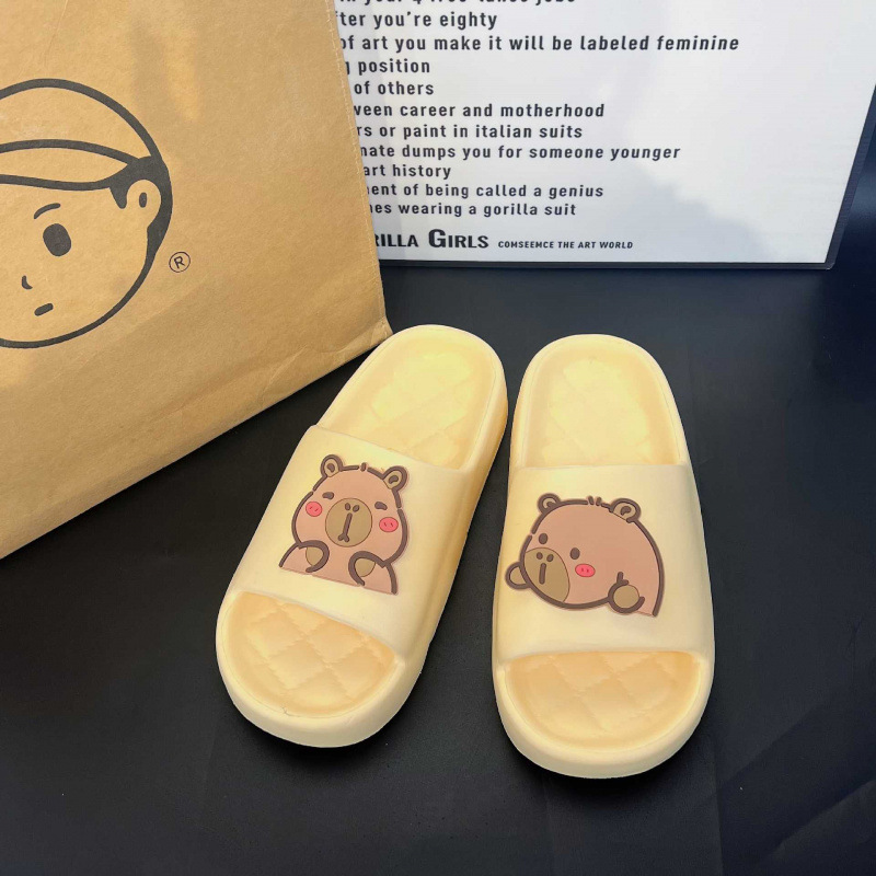 Chinelos Femininos de Capivara - Home Bathroom Size avaliação e preço