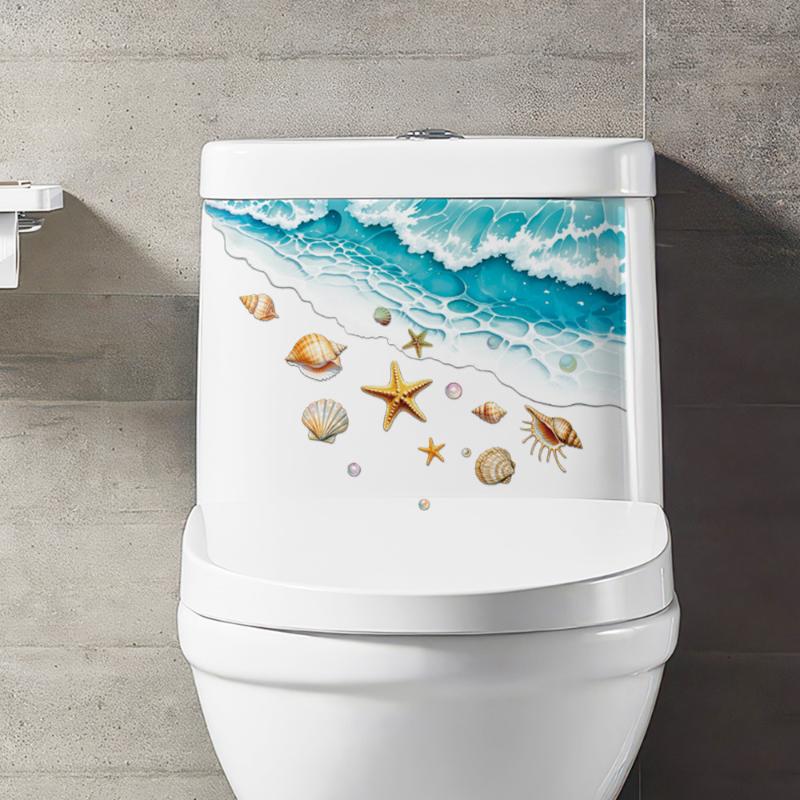 Adesivo para banheiro com tema - Home Toilet Bathroom Design avaliação e preço