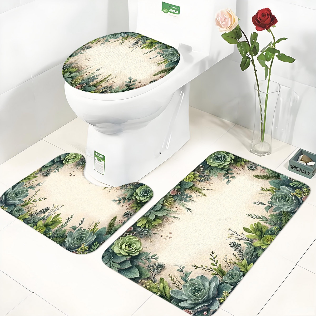 Conjunto de Banheiro Retrô de  - Zara Home Bathroom Mat avaliação e preço