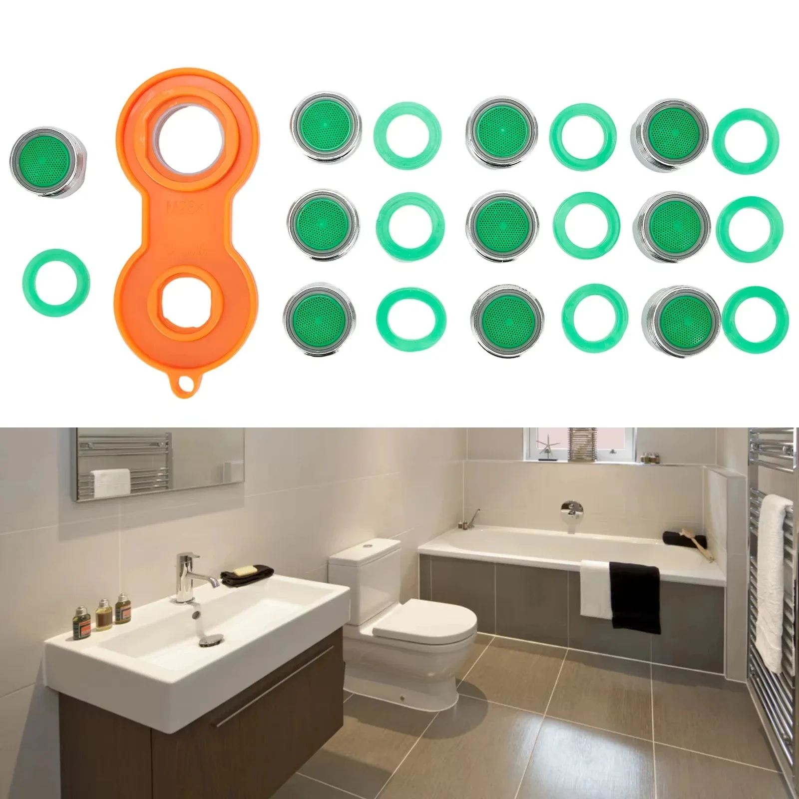 10 Peças Arejador de Torneira  - Home Bathroom Taps avaliação e preço