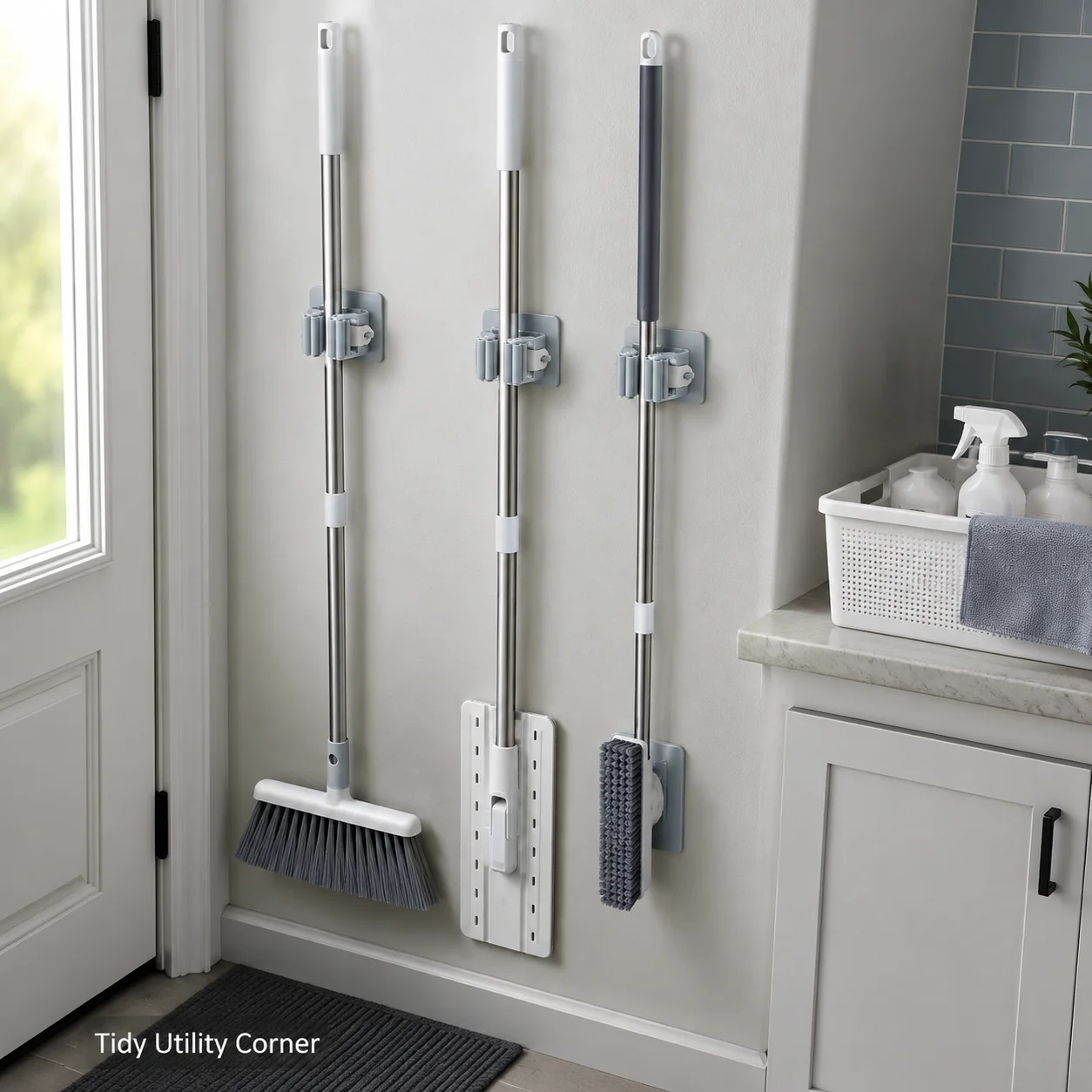 5 Peças Suporte para Mop e Vas - Home Kitchen Bathroom Cleaning avaliação e preço