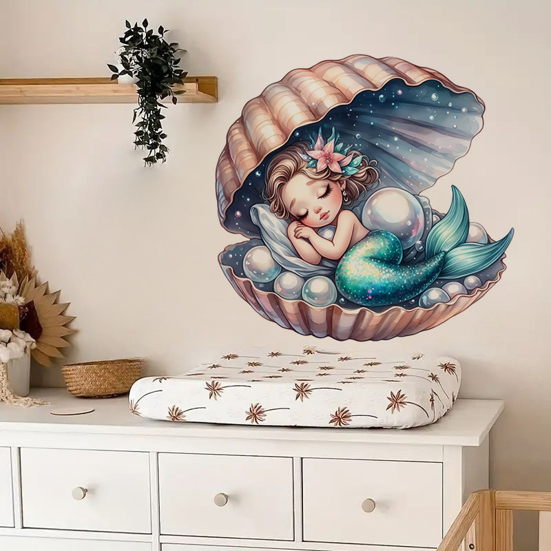 Adesivo de sereia bonito, deca - Home Bathroom Wall Tiles avaliação e preço