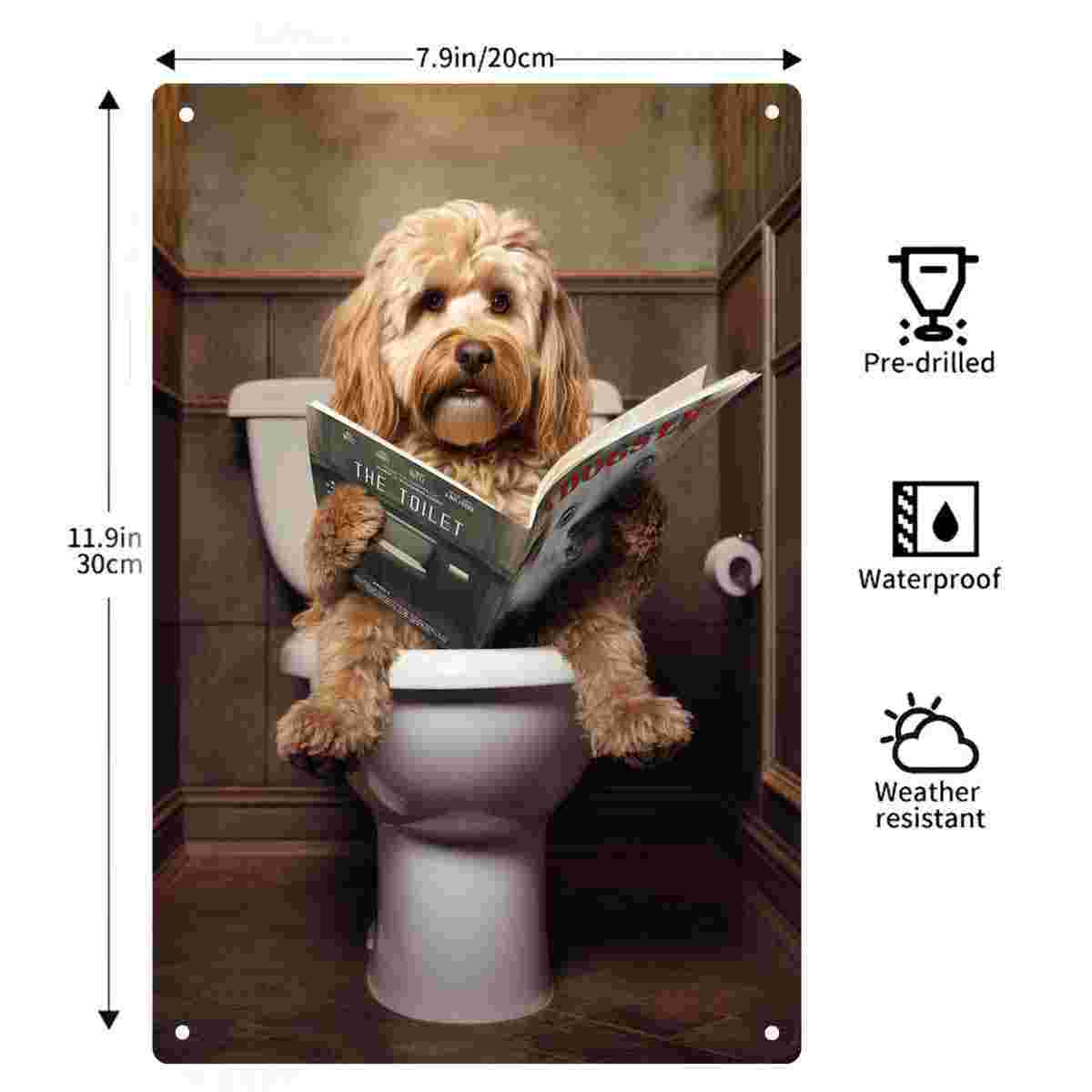 Placa de Metal Decorativa 2D P - Home Bathroom Signs avaliação e preço